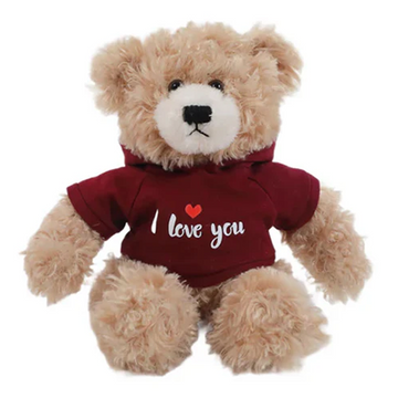 Brandon Bear in Love Hoodie 12"