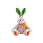 9" Sitting Long Ear Carrot Bunny, Featuring Adorable Long Ears and Cute Details by Plushland.