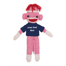 Navy Sock Monkey Plush Animal 8 Inch – Timeless Pal With Gentle Smile | Plushland