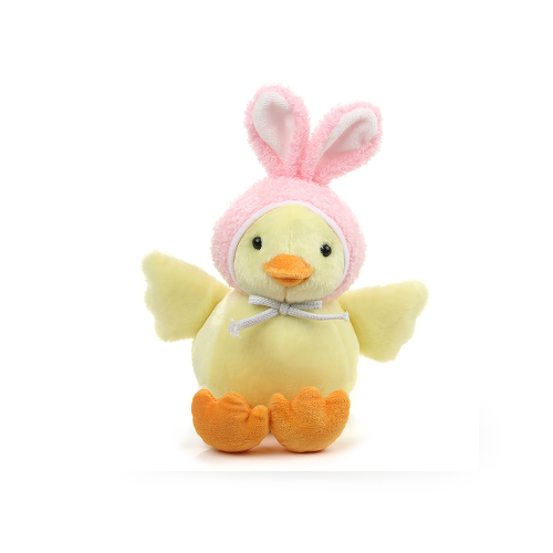 9" Sitting Chick Wanna Be a Bunny, Featuring Soft Fur and Adorable Bunny Ears by Plushland.