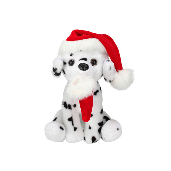 Sitting Xmas Pawpal Dalmatian Plush Toy, Featuring a Festive Holiday Design by Plushland.