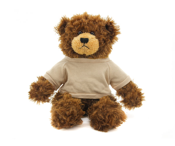 Brandon Beige Bear with Shirt 12"