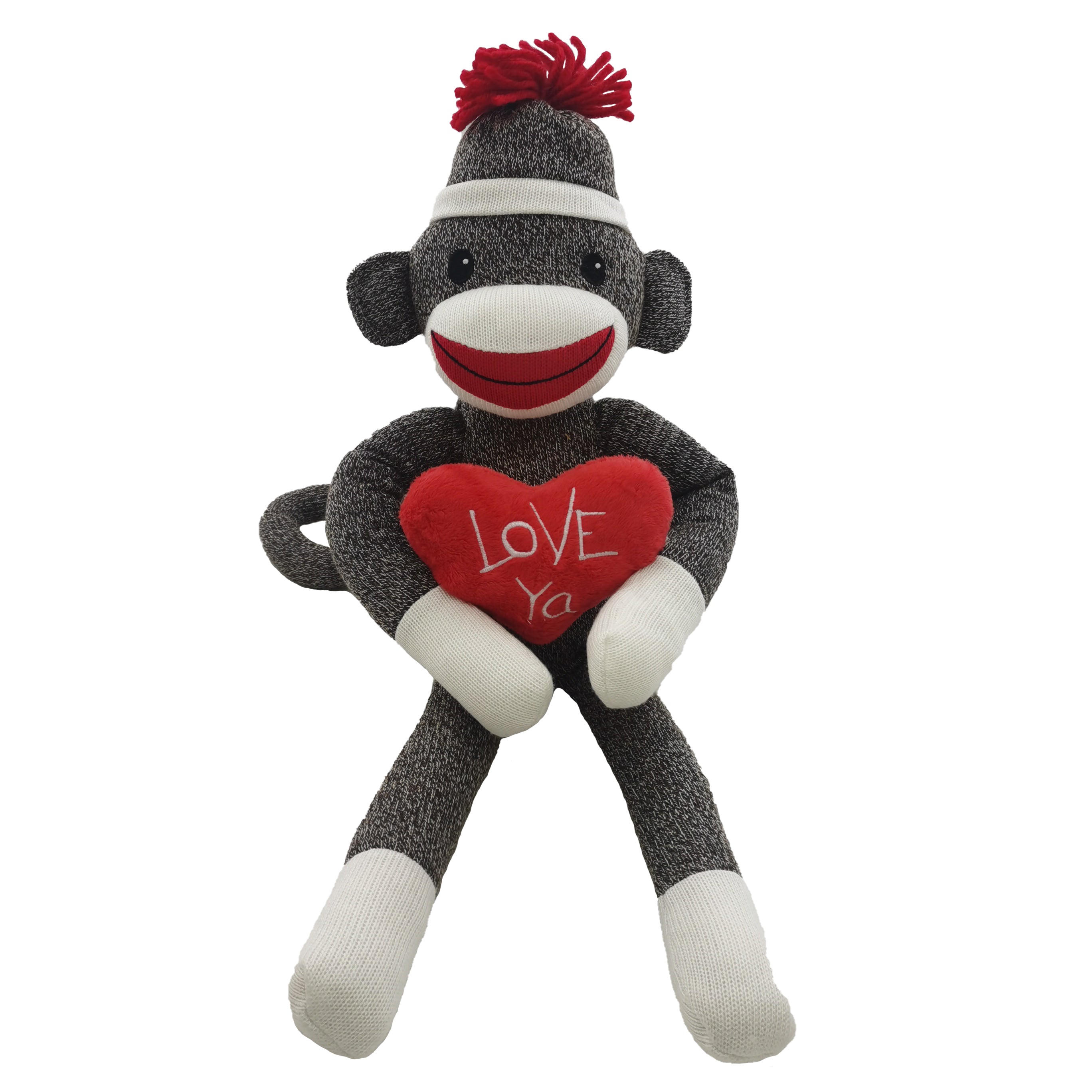 Perfect for gifting lovePlushland's Love Ya Sock Monkey 20" is a soft, cuddly plush with a heartfelt "Love Ya" message—perfect for gifting love!