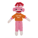 Orange Sock Monkey Plush Animal 8 Inch – Lively Friend With Cheerful Look | Plushland