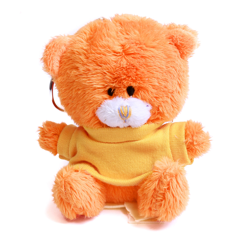 Mocha Qbeba Bear Keychain with Tee 4"