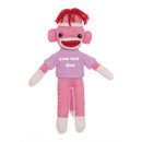 Pink Sock Monkey Plush Animal 8 Inch – Sweet Companion With Soft Arms | Plushland