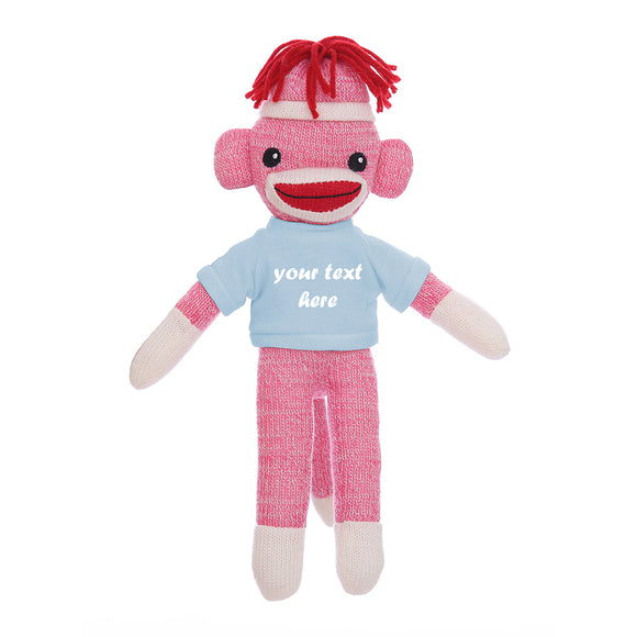 Powder Sock Monkey Plush Animal 8 Inch – Soft Companion With Calm Pose | Plushland
