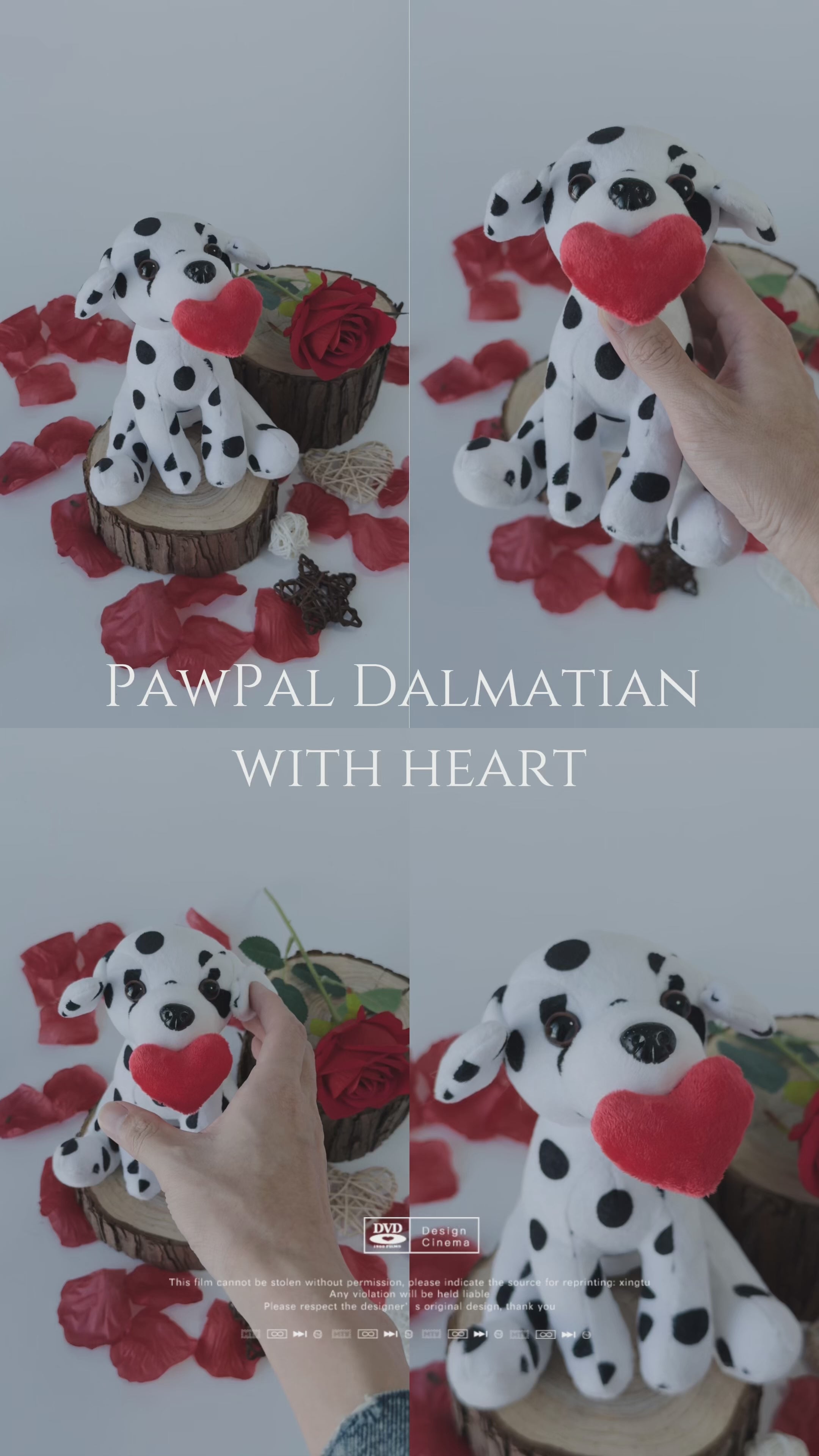 Pawpal Dogs with Red Heart 10"-7