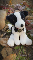 Oreo the Border Collie with Collar – collie dog plush by Plushland
