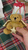 "4" Xmas Angel Bear - Plush, Golden Wings, Hanging". Full tree shot with the bear.
