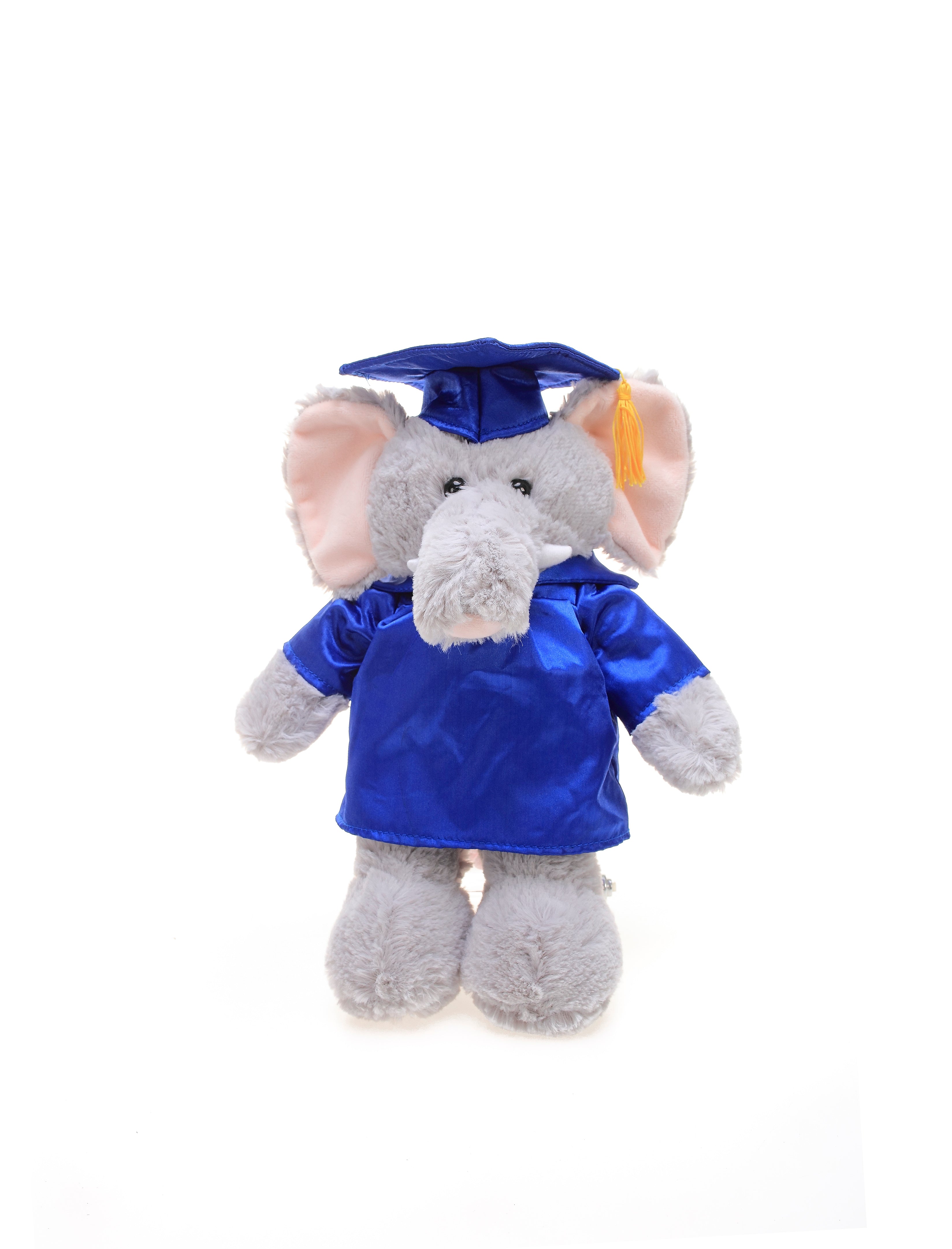 Graduation Stuffed Animal Elephant 12"