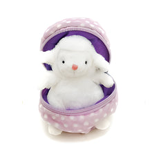 Easter stuffed animals zip up egg