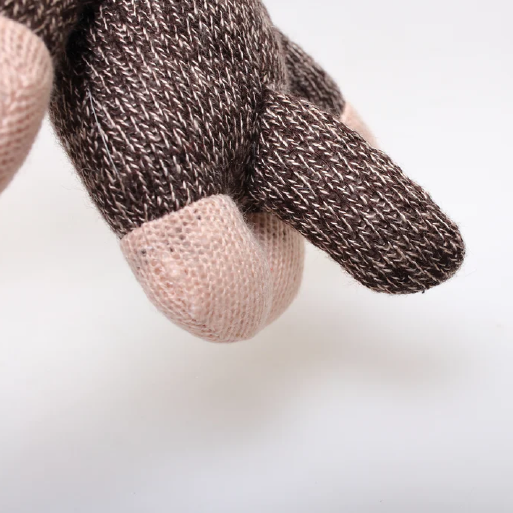 Sock monkey stuffed toy – Curioso plush by Plushland

