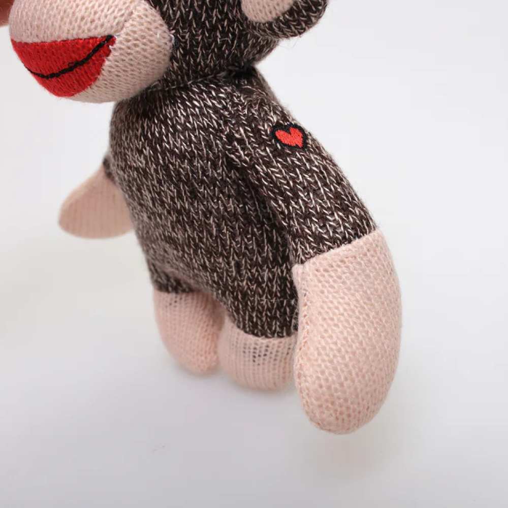 Sock monkey stuffed toy – Curioso plush by Plushland
