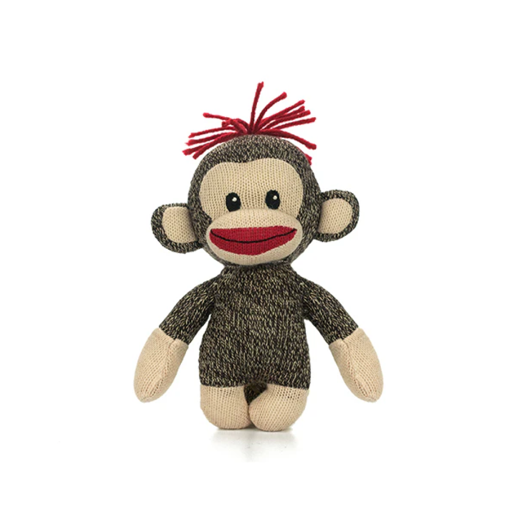 Sock monkey stuffed toy – Curioso plush by Plushland
