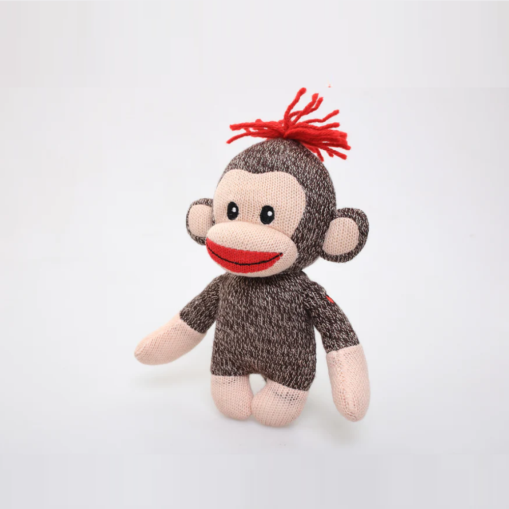Sock monkey stuffed toy – Curioso plush by Plushland
