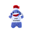 White Sock Monkey Keychain With Tee 4 Inch – Clean Pal With Bright Appearance | Plushland
