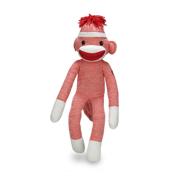 Sock monkey stuffed toy – 20 inch classic plush by Plushland
