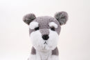 12-inch stuffed animal schnauzer plush toy with brown fur – Bella the Schnauzer by Plushland


