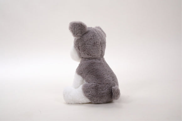 12-inch stuffed animal schnauzer plush toy with brown fur – Bella the Schnauzer by Plushland

