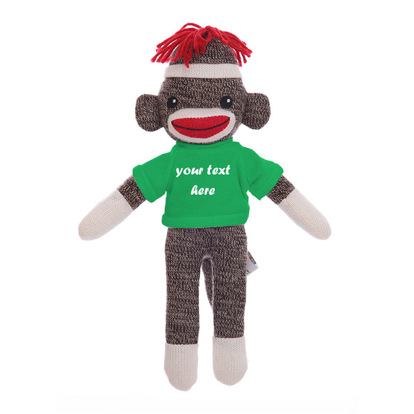 Kelly Stuffed Sock Monkey Plush 8 Inch – Fresh Buddy With Gentle Eyes | Plushland
