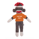 Orange Stuffed Sock Monkey Plush 8 Inch – Cheerful Buddy With Bright Colors | Plushland