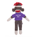 Purple Stuffed Sock Monkey Plush 8 Inch – Fun Friend With Playful Design | Plushland