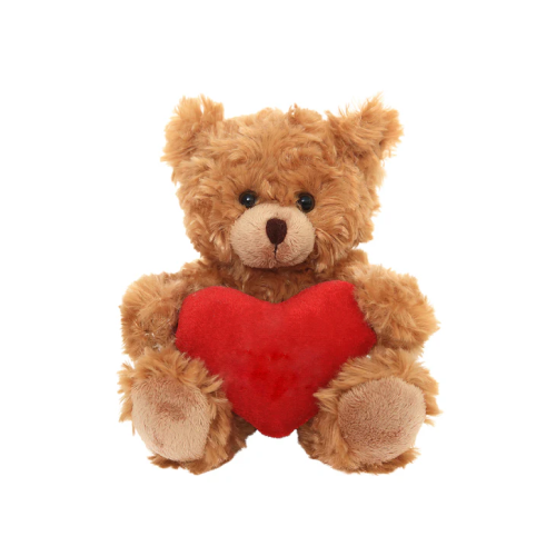 Love You Heart Bear with teddy bear heart – 6 inch by Plushland
