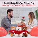 "Teddy bear sweater plush with love message and teddy bear heart – Plushland"