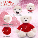 "Teddy bear sweater plush with love message and teddy bear heart – Plushland"