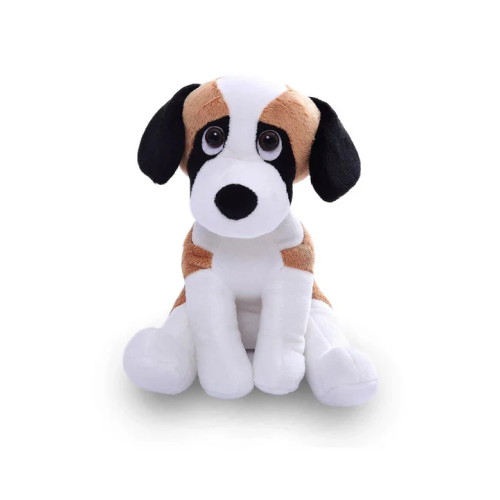 Sitting Pawpal Beagle, Available in 8" and 10" Sizes, Featuring Soft Fur and an Adorable Design by Plushland.