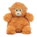 Weighted Monkey Bitty Buds cuddly monkey plush in a front-facing pose