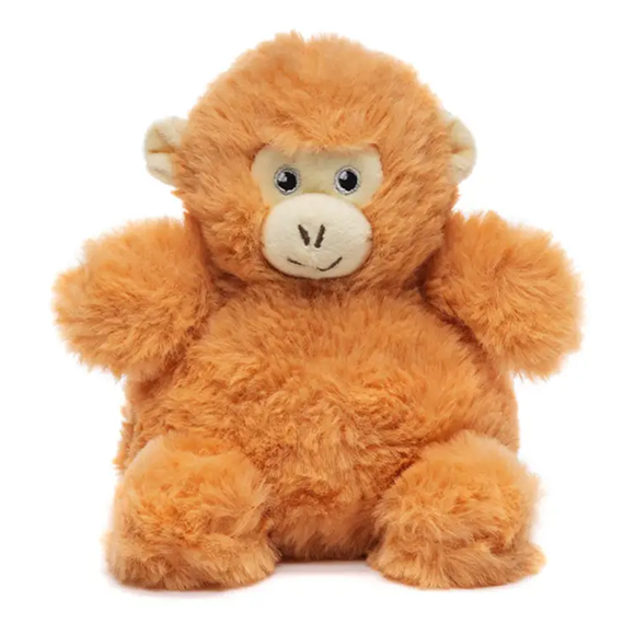 Weighted Monkey Bitty Buds cuddly monkey plush in a front-facing pose