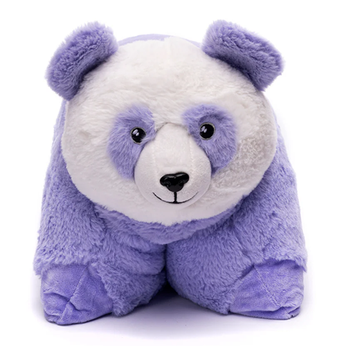 Weighted Panda Lap Pal shown in a playful front-facing position