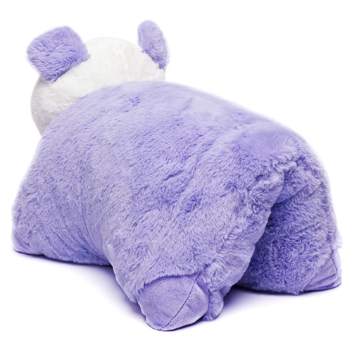 Back view of the Weighted Panda Lap Pal weighted stuffed panda plush