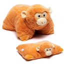 Weighted Plush Monkey Lap Pals plush companion in a side-facing pose