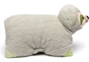 Side profile of the Weighted Sloth Lap Pal sensory plush toy