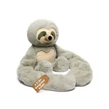 Weighted Plush Sloth Hugger weighted sloth stuffed animal resting on a soft surface