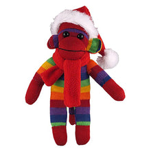 Christmas Customize Sock Monkey with Hat and Scarf 8''