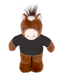 Plushland 8 Inch Floppy Horse with Tee Plush Stuffed Animal Personalized Gift - Custom Text on Shirt - Great Present for Mothers Day, Valentine Day, Graduation Day, Birthday