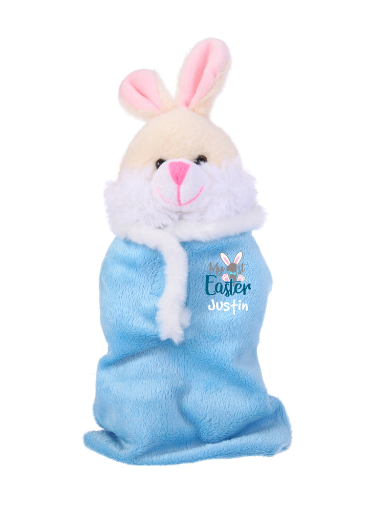 Plushland Easter Bunny Stuffed Animal Sleep Bag Easter Boy Girl Soft Lovely Realistic Sitting Plush Toys