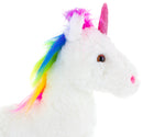 14" Sitting Crystal Unicorn, Sparkling Details and Magical Design, Head From Right Side by Plushland.