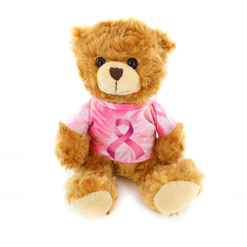 6'' Hope Tye Dye Ribbon Hoodie Sitting Bear by Plushland