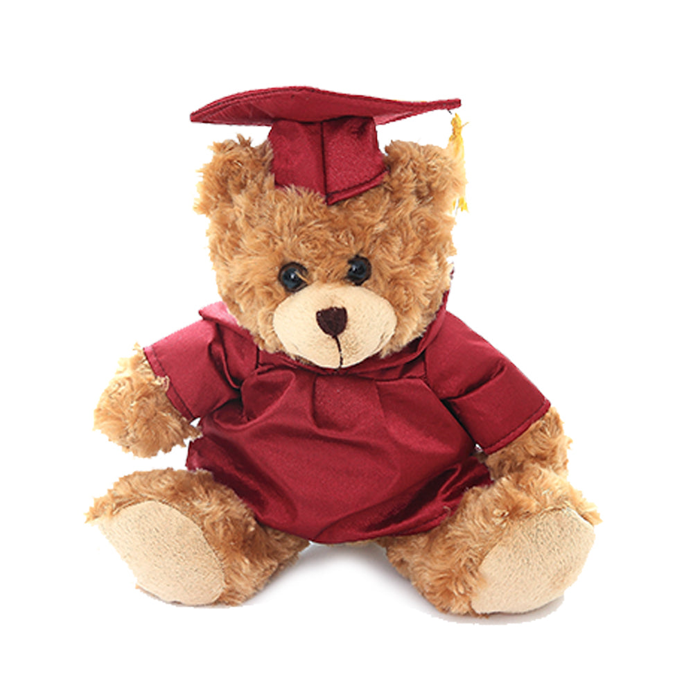 Graduation Mocha Bear Plush 12"