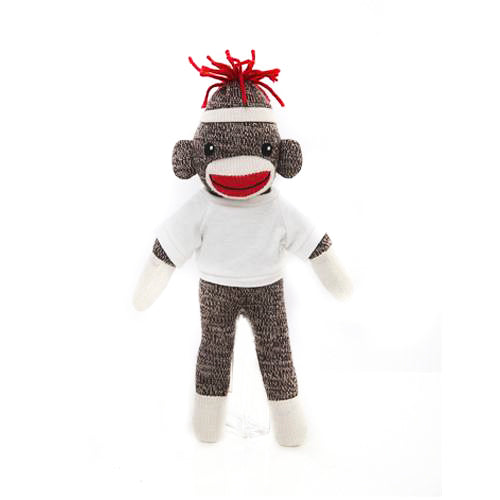 Sock monkey with shirt