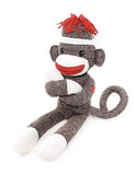 Sock Monkey Stuffed Brown with 6" 20" 40"