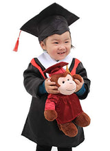 Plushland White Bear Plush Stuffed Animal for Graduation Day (Red Cap and Gown)