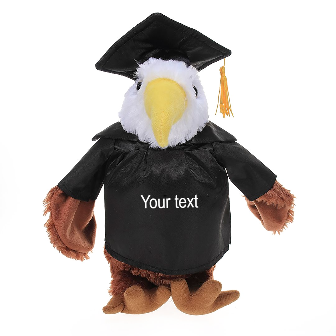 Graduation Stuffed Animal Eagle 8" - 0