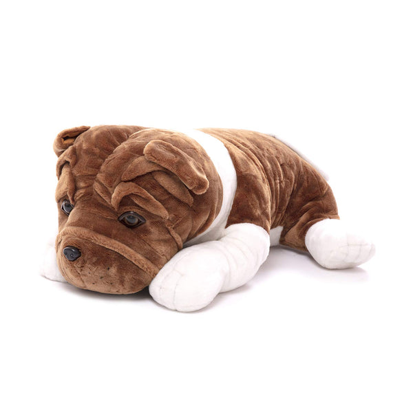 Plushland Realistic Stuffed Animal Toys Puppy Dog, Holiday Plush Figures for Kids, Babies to Play with