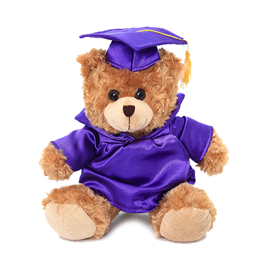 Graduation Mocha Bear Plush 12"